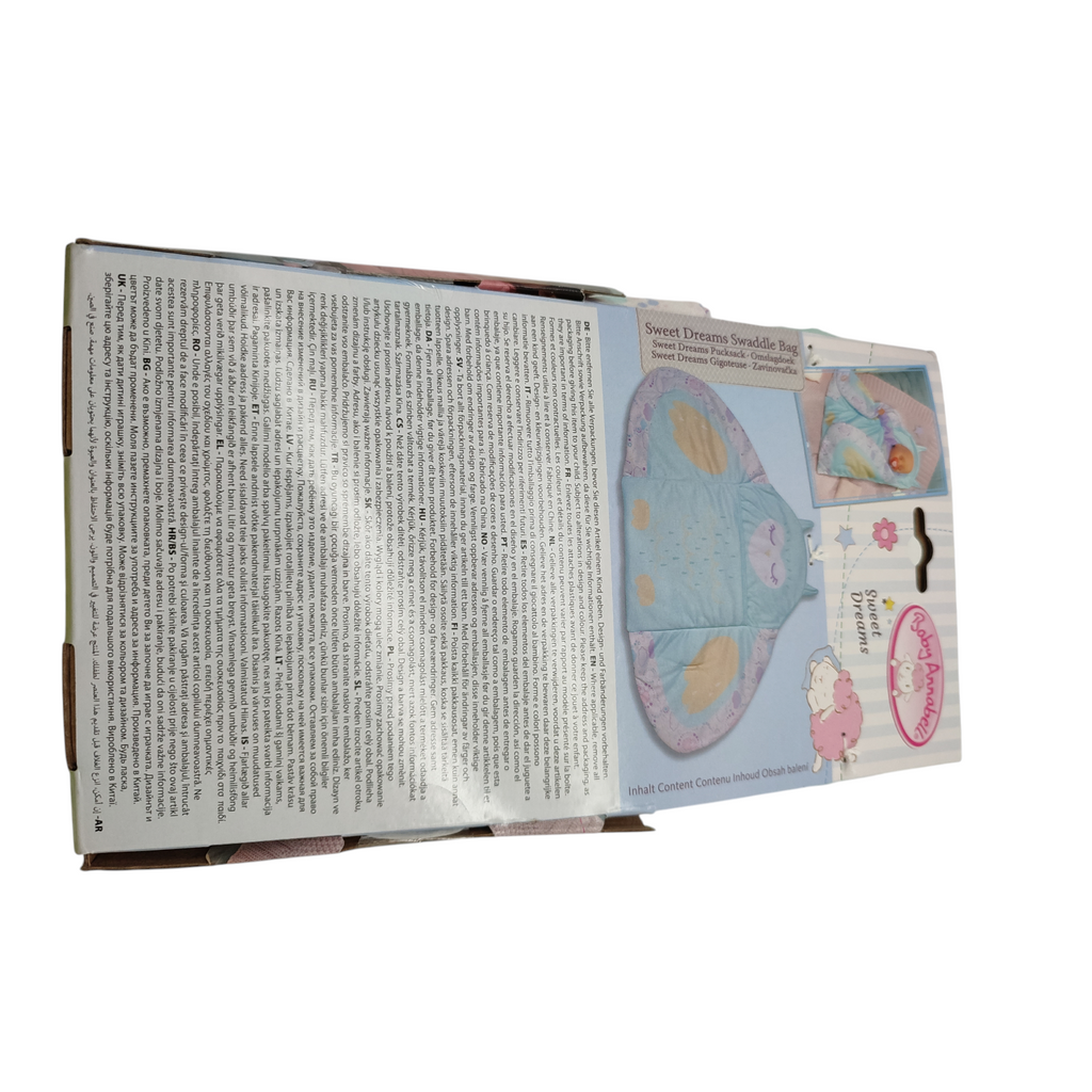 Baby Annabell Sweet Dreams Schlafsack, Decke für Puppen 36 und 43 cm