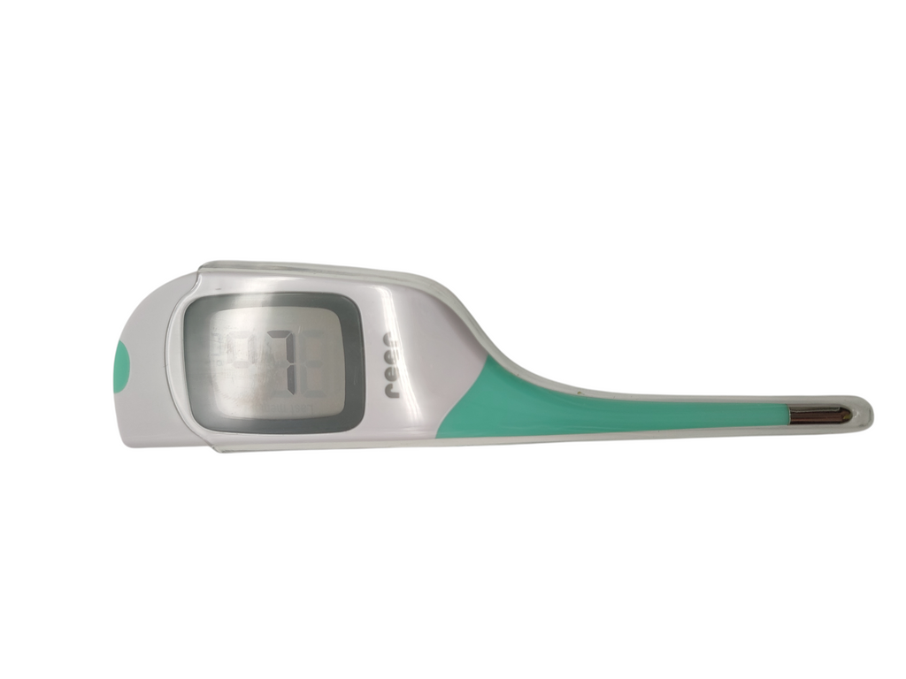 Reer Digitales Fieberthermometer ColourTemp Baby großes Display Fieberalarm