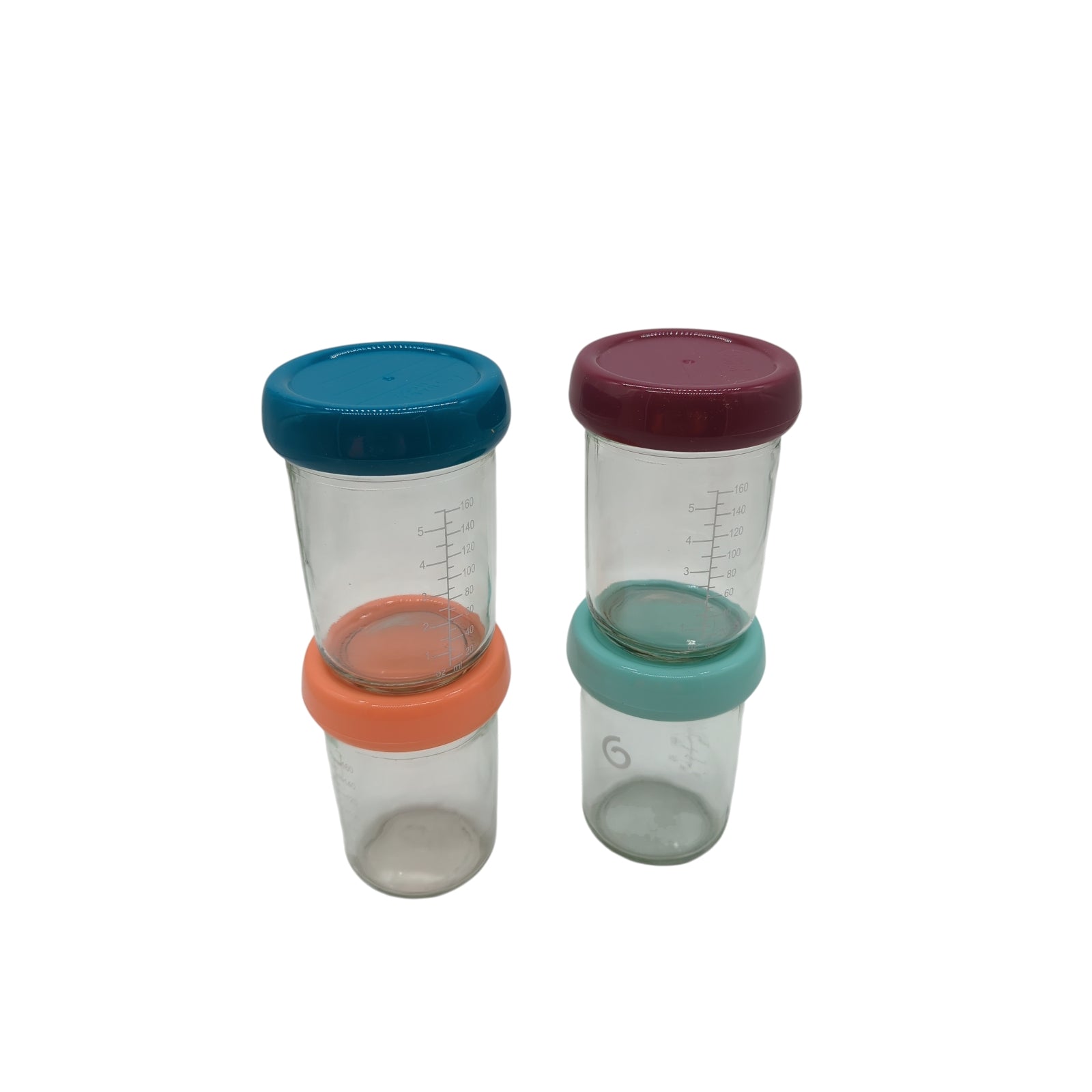 Babymoov Babybols Glasbehälter Babynahrung 4x 220 ml Aufbewahrung Einfrieren