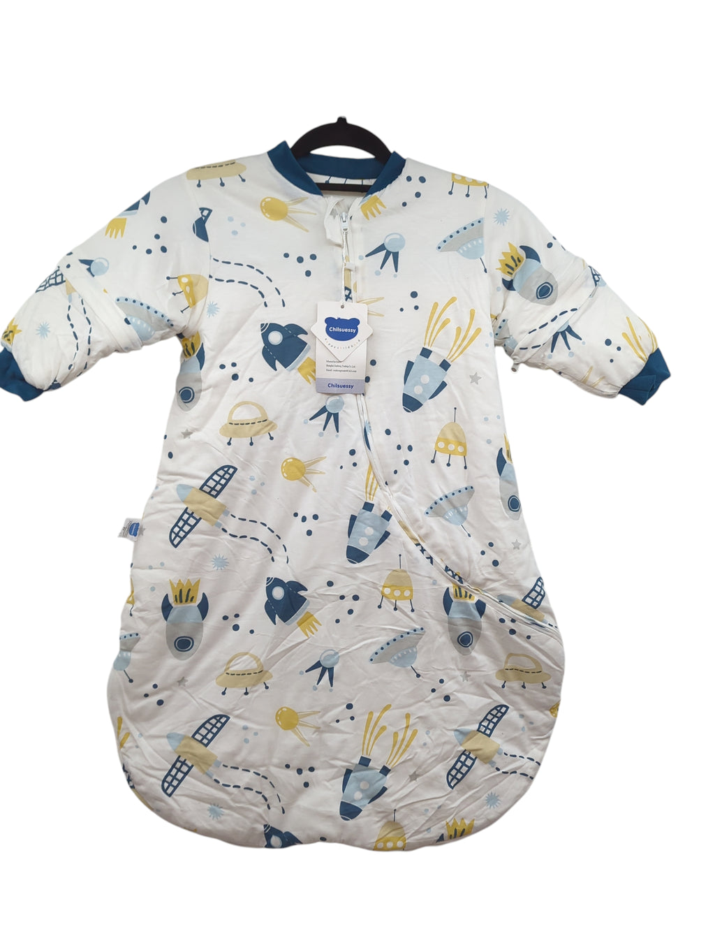 Chilsuessy Baby Winterschlafsack mit abnehmbaren Ärmeln, 80 g wattiert
