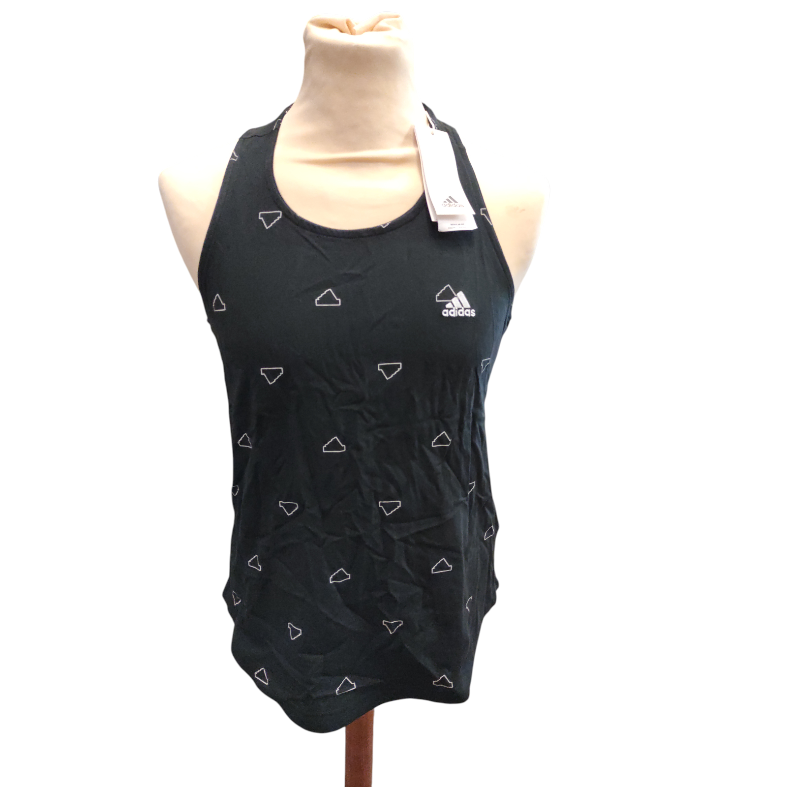 Adidas Essentials Monogram Damen Tanktop mit Grafik Loose Fit Größe M
