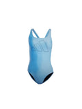 adidas Big Bars Damen Badeanzug Sport Schwimmanzug Größe 40 Blau