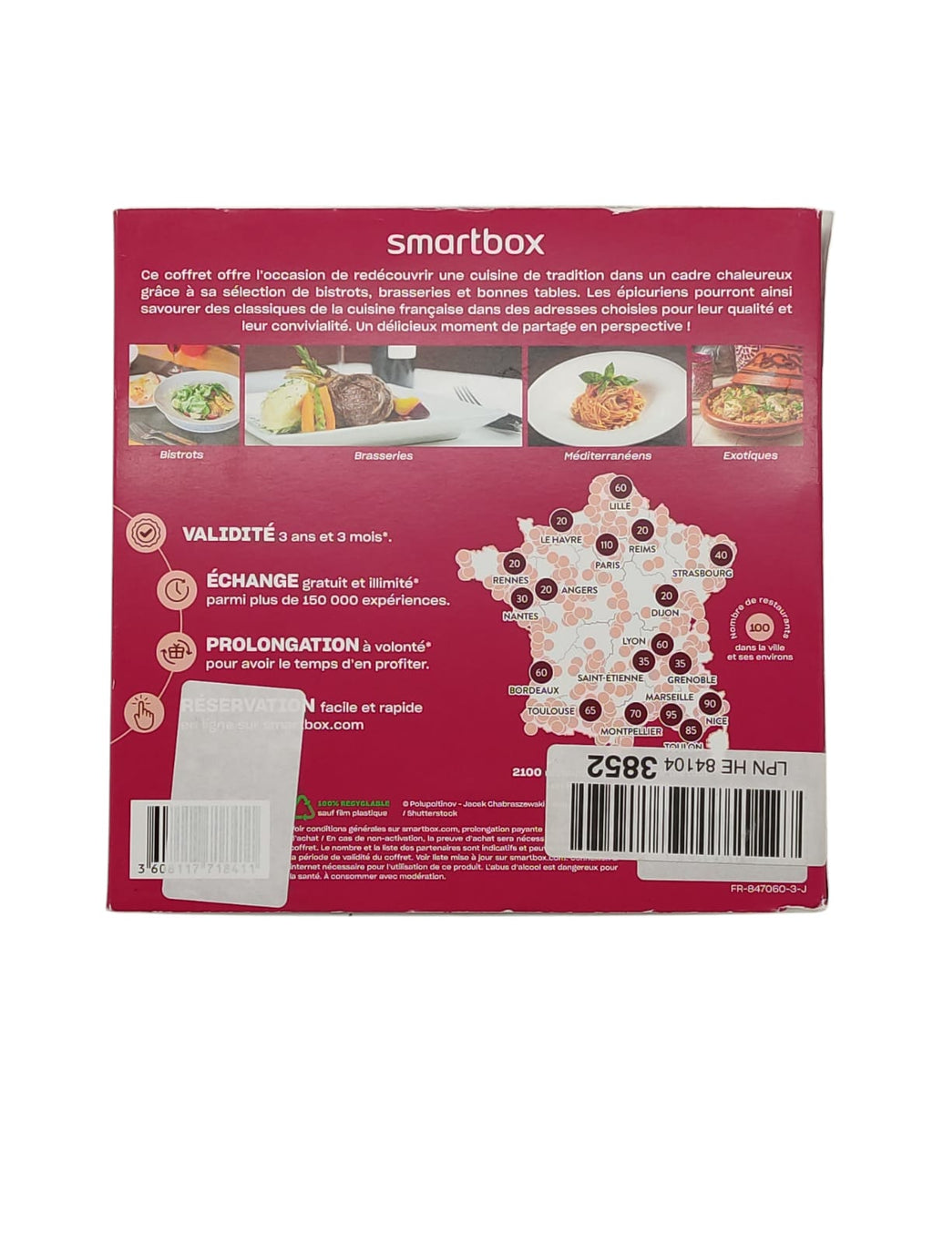 SMARTBOX Gift Box Dinner for Two Men Women Couples