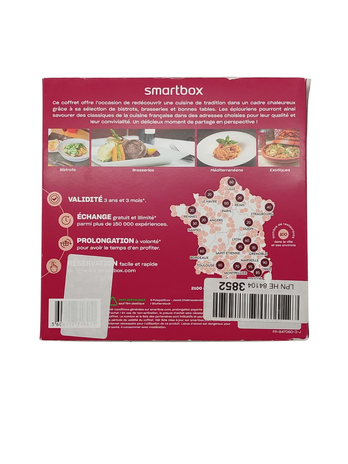 SMARTBOX Gift Box Dinner for Two Men Women Couples