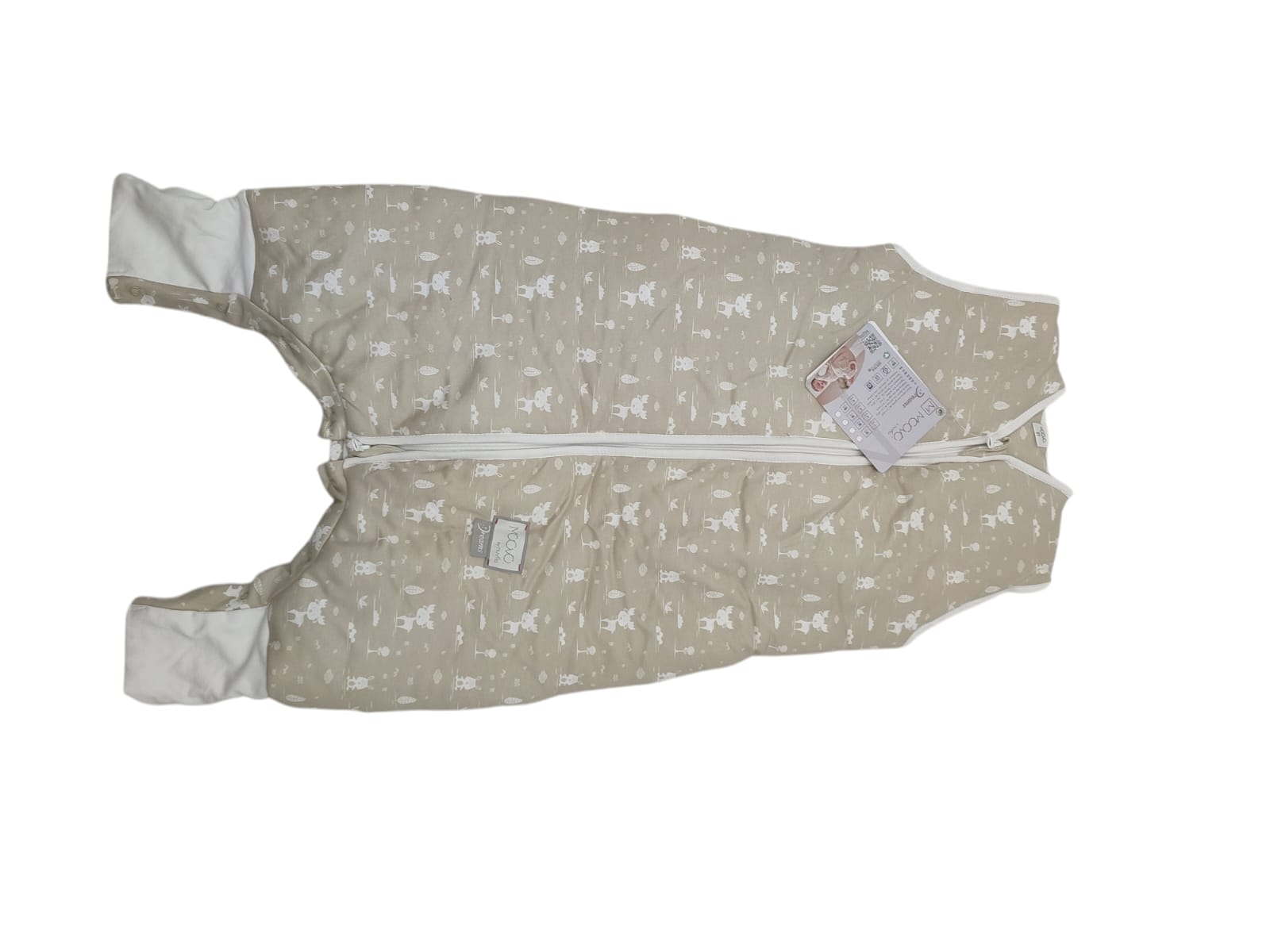 MOOVO by Nuvita 90200 Sleeping Bag with Feet Organic Cotton TOG 2.5 3 Years