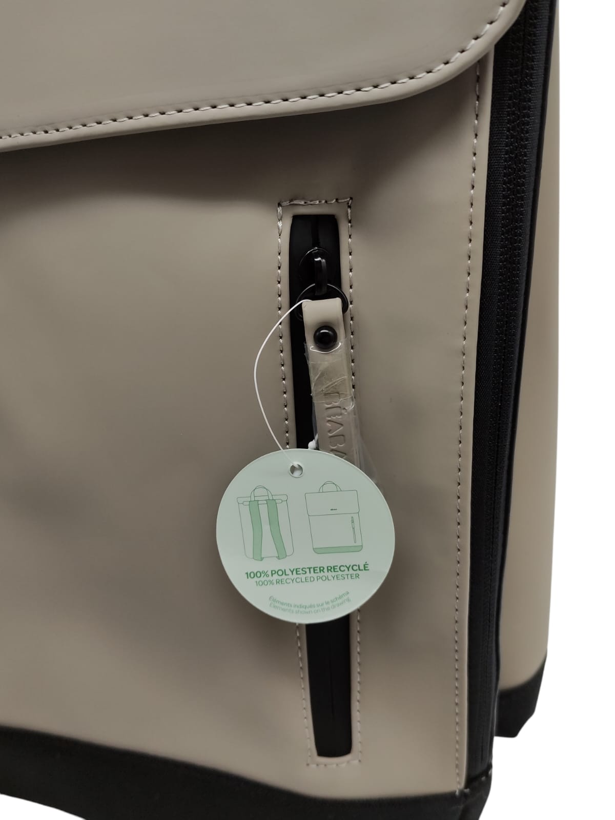 BÉABA Waterproof Diaper Backpack 11 Pockets Changing Mat Beige