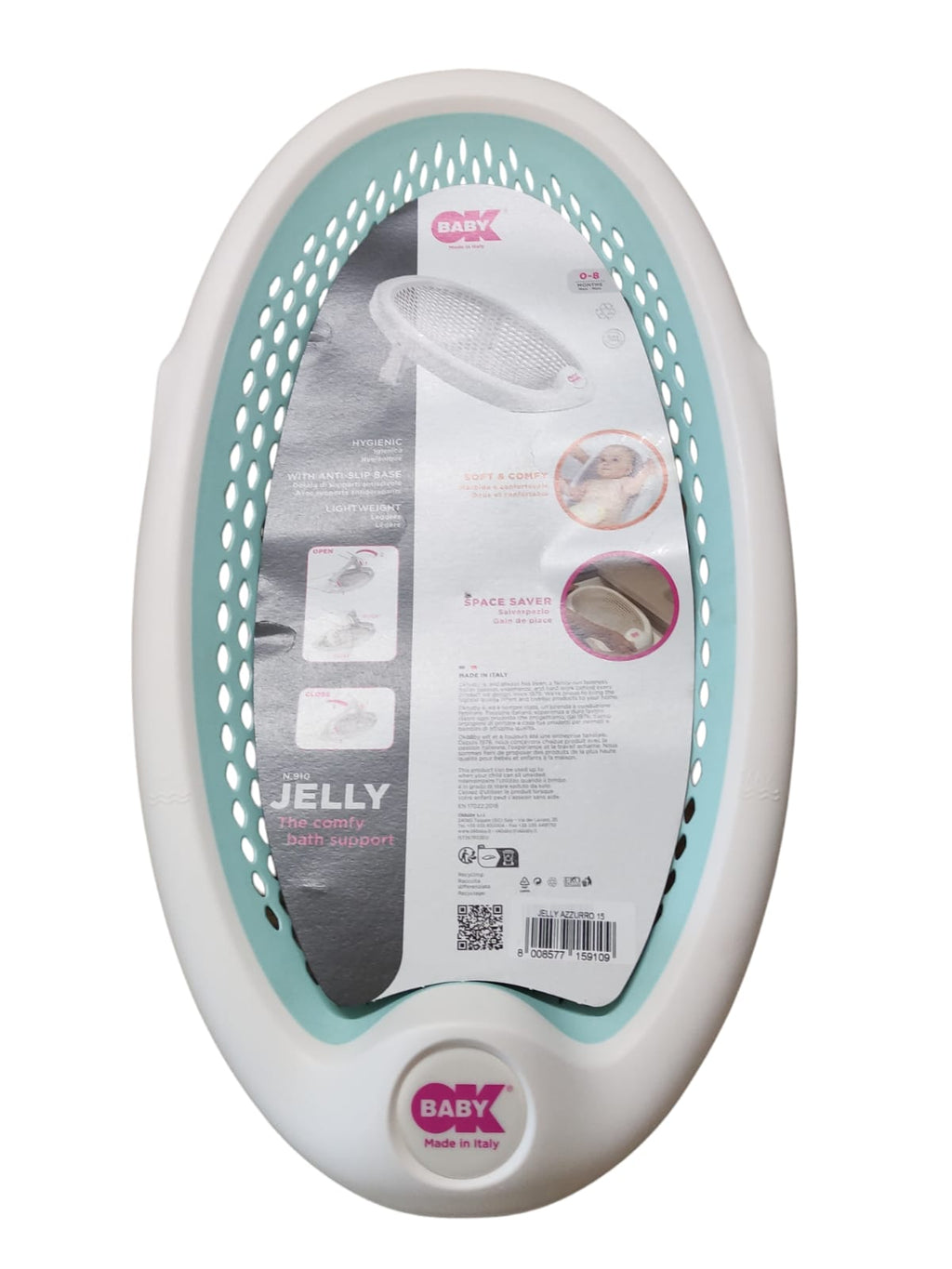 OKBABY Jelly Baby-Badehilfe rutschfeste Unterseite anatomischer Sitz