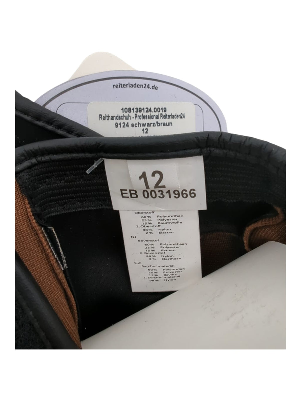 RL24 Kinder Reithandschuhe Professional Nubuk Größe 12