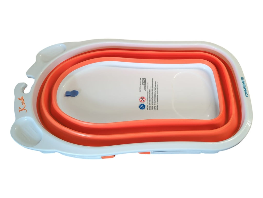 Foppapedretti Soffietto Baby-Badewanne für Babys bis 15 kg orange
