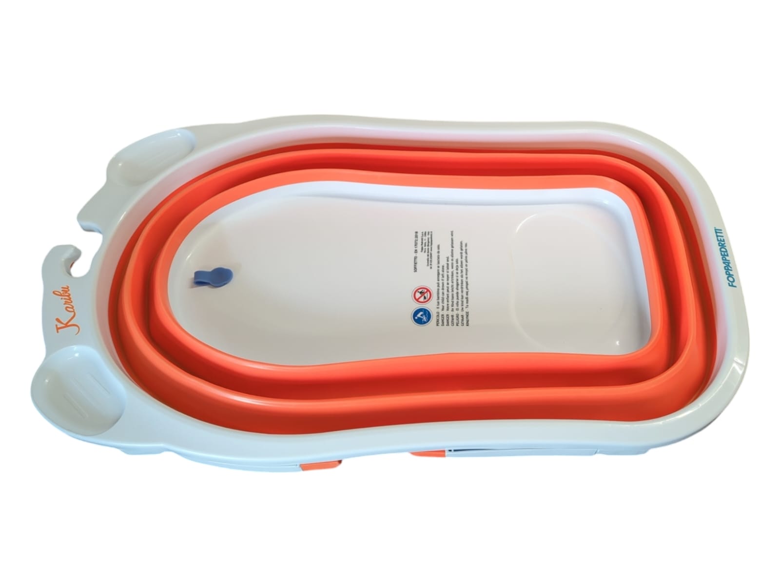 Foppapedretti Soffietto Baby-Badewanne für Babys bis 15 kg orange
