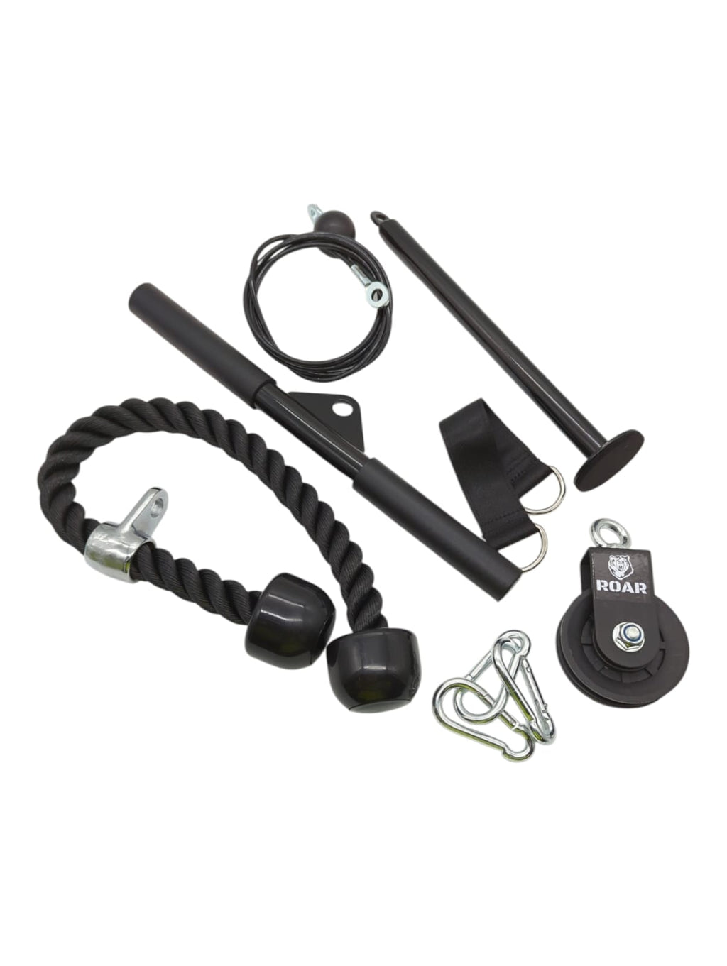 Roar Pulley Riemenscheibensystem aus schwarzem Aluminium