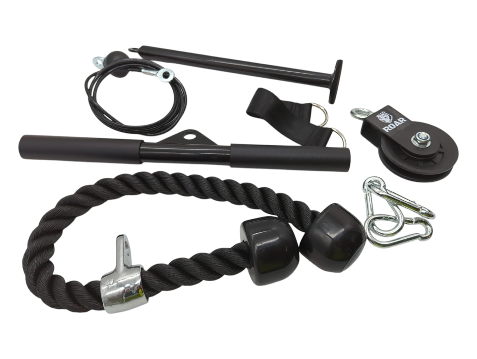Roar Pulley Riemenscheibensystem aus schwarzem Aluminium