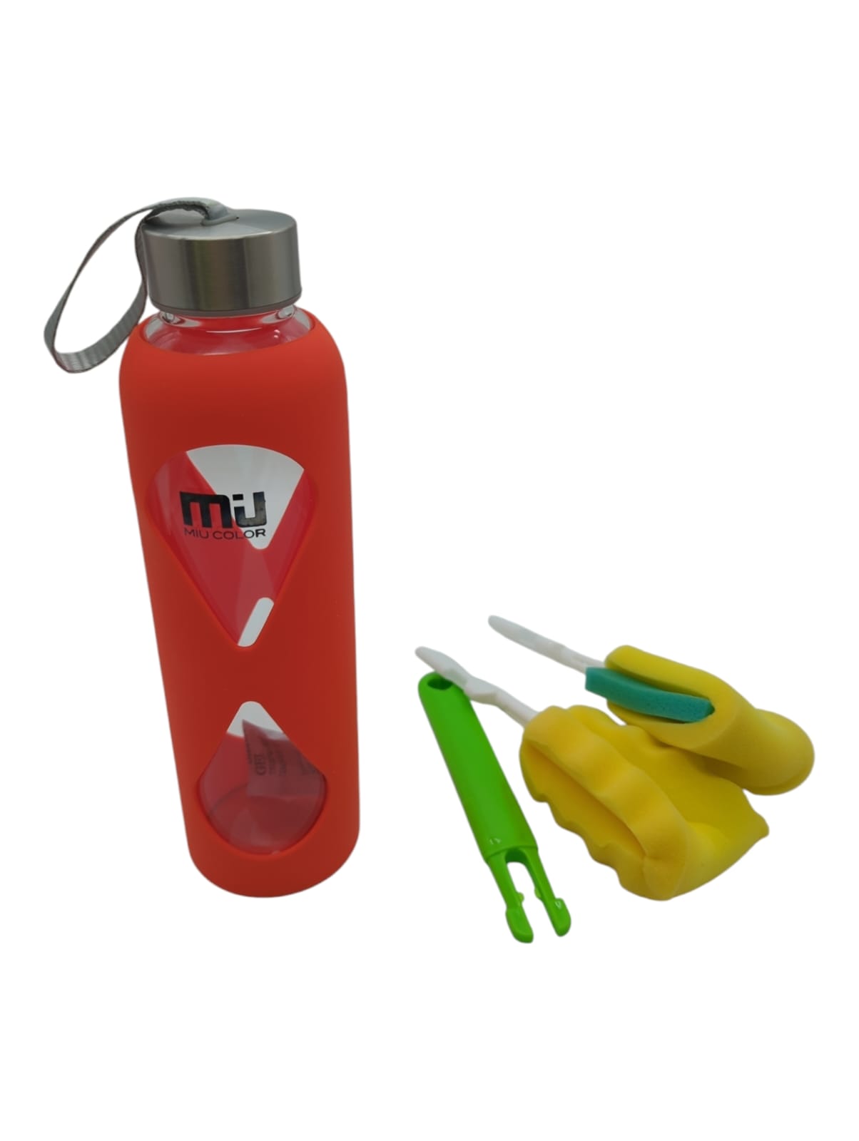 MIU COLOR Trinkflasche Glas 550 ml orange
