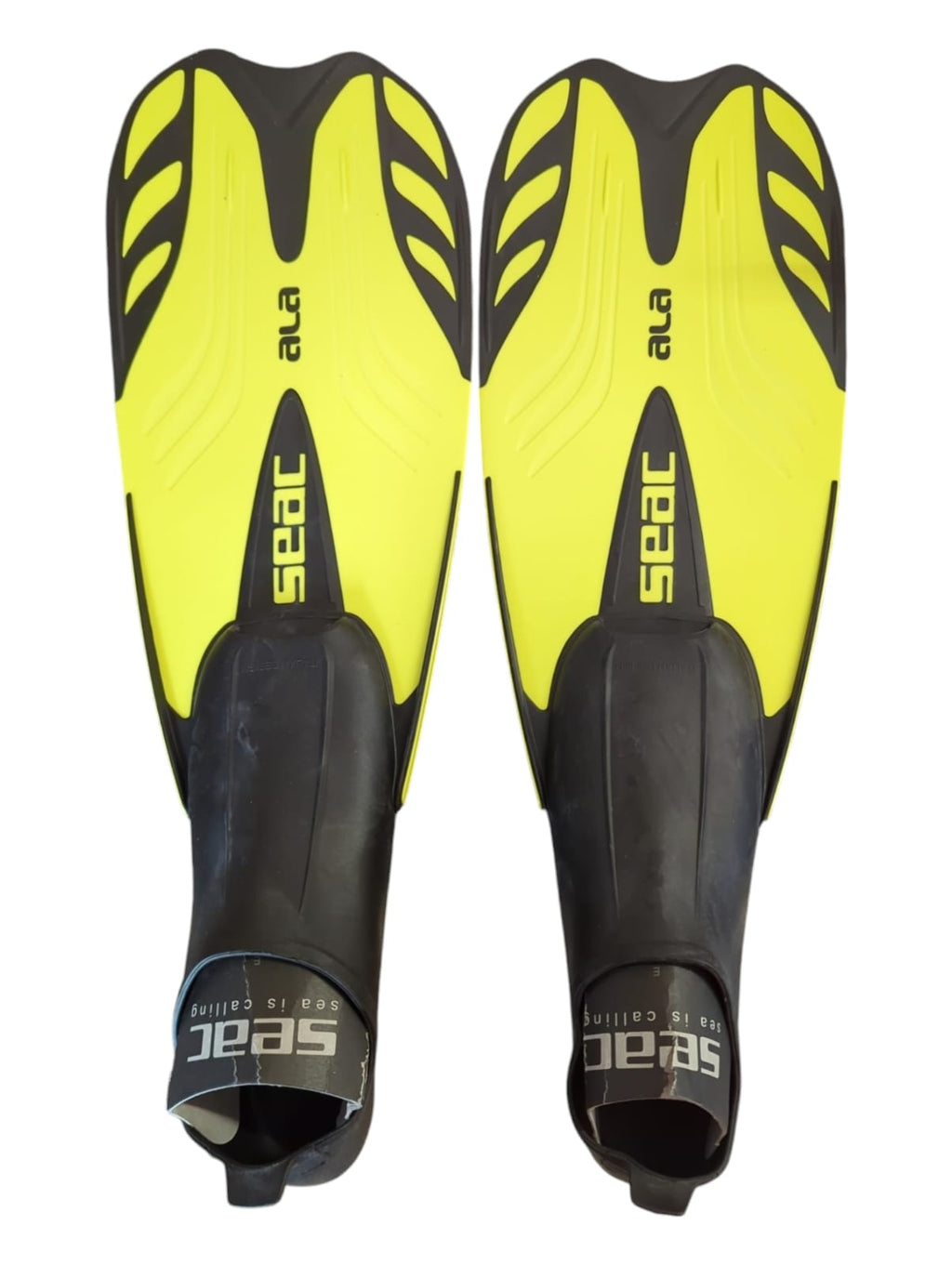 Seac ALA Flossen für Tauchen und Schwimmen gelb Größe 36/37