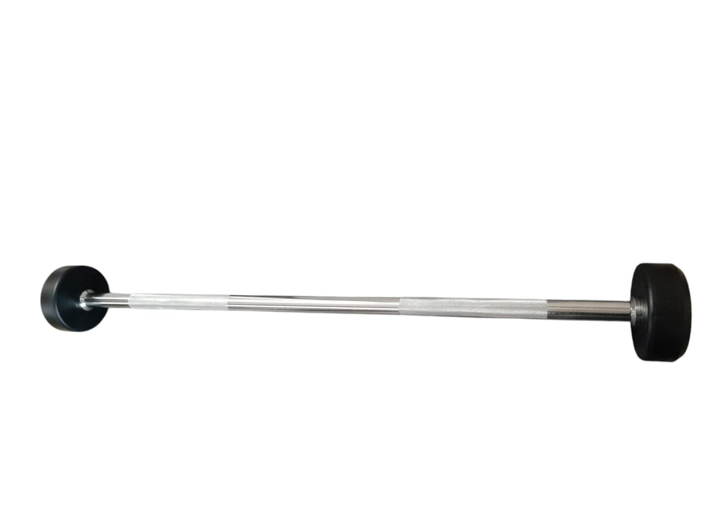 Hit Fitness Kurzhantel 10kg Rundgummi Endhantel Schwarz Chrom