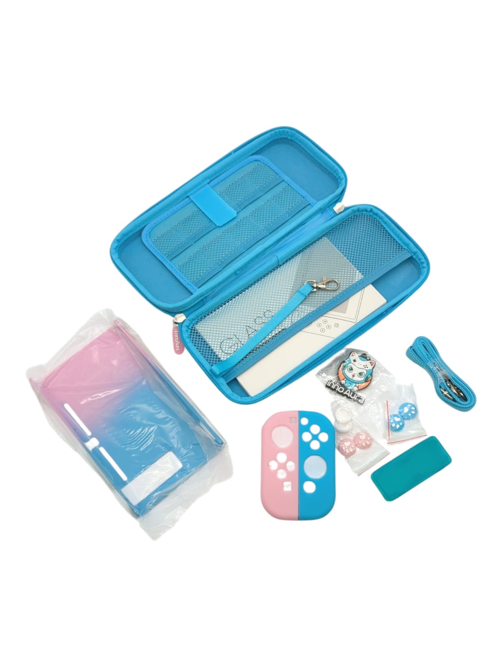 InnoAura Switch Zubehör Set 16 in 1 mit Transporttasche Etui