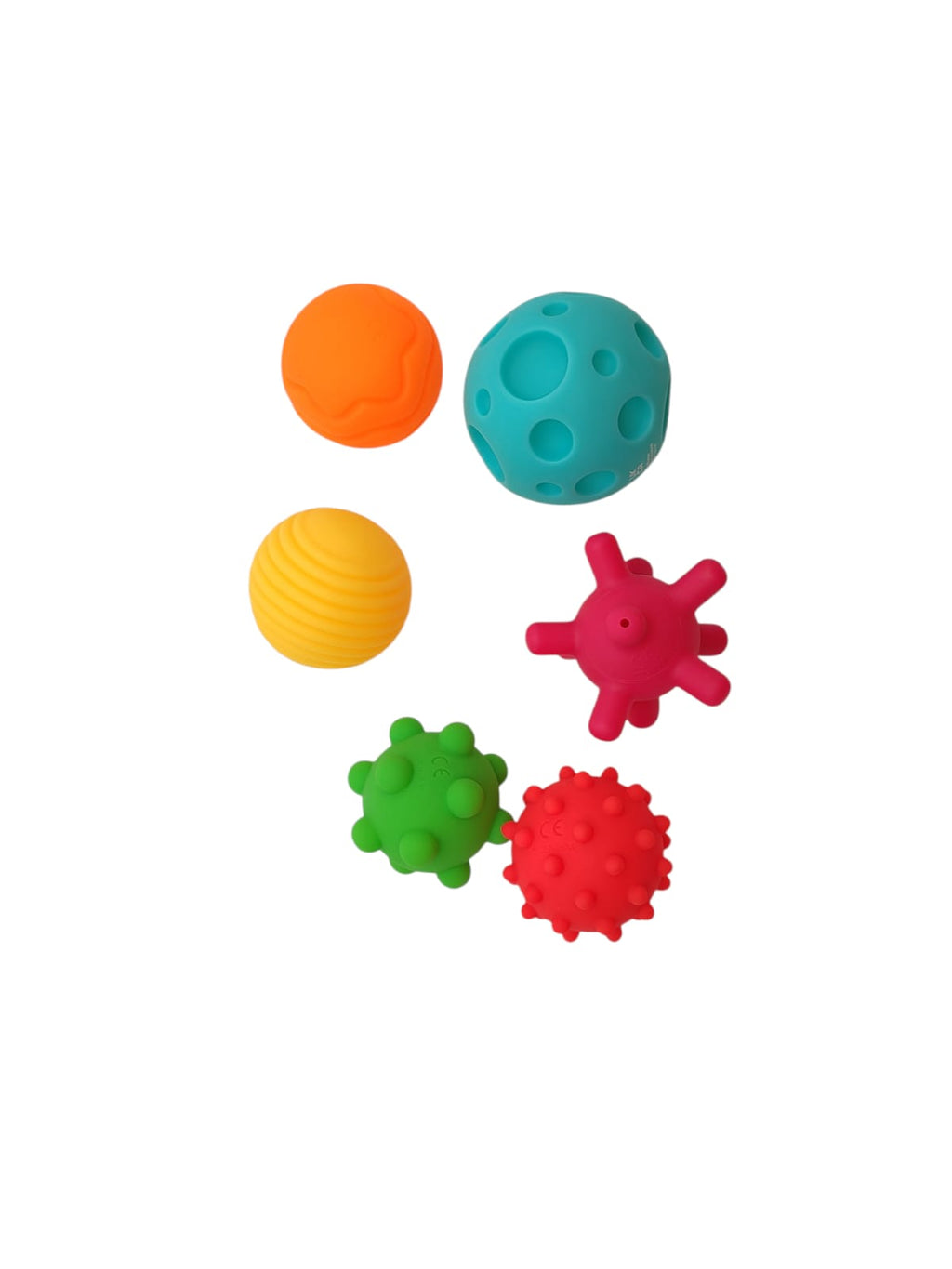 Infantino Textured Multi Ball Set Babyspielzeug 6 Stück texturierte Bälle
