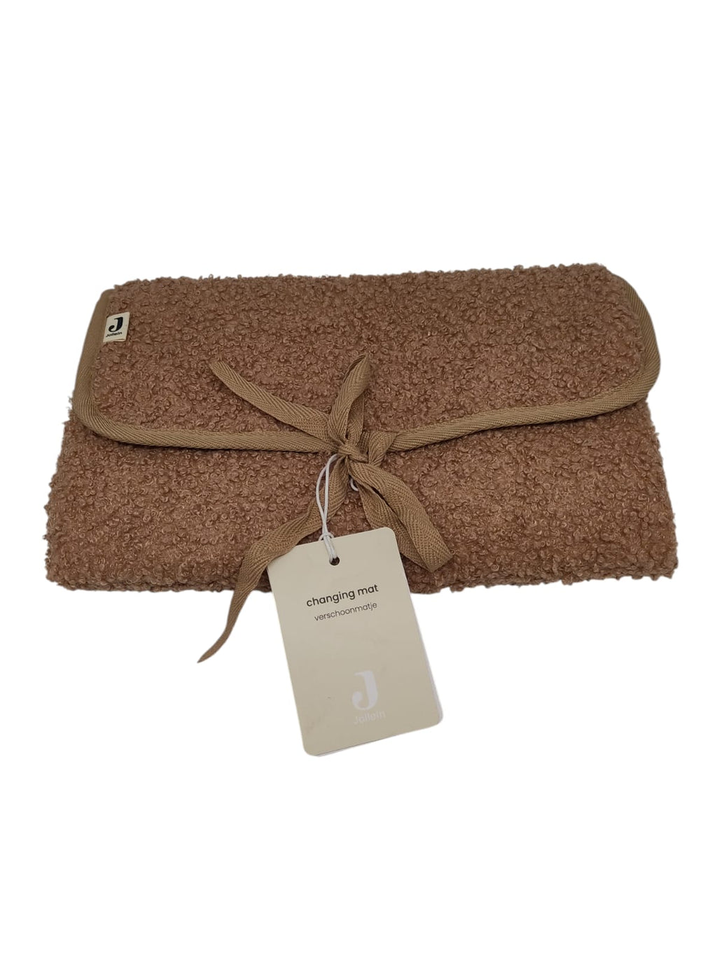 Jollein 096-001-66067 Wickelunterlage Boucle Schleife Biscuit 71x50 cm