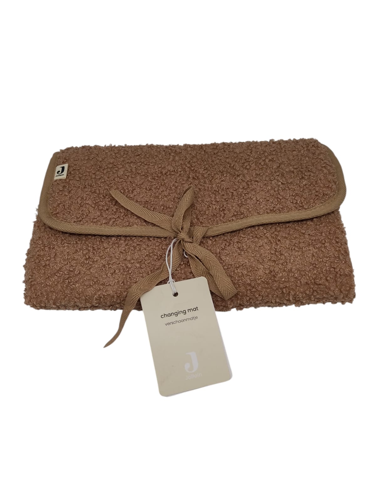 Jollein 096-001-66067 Wickelunterlage Boucle Schleife Biscuit 71x50 cm