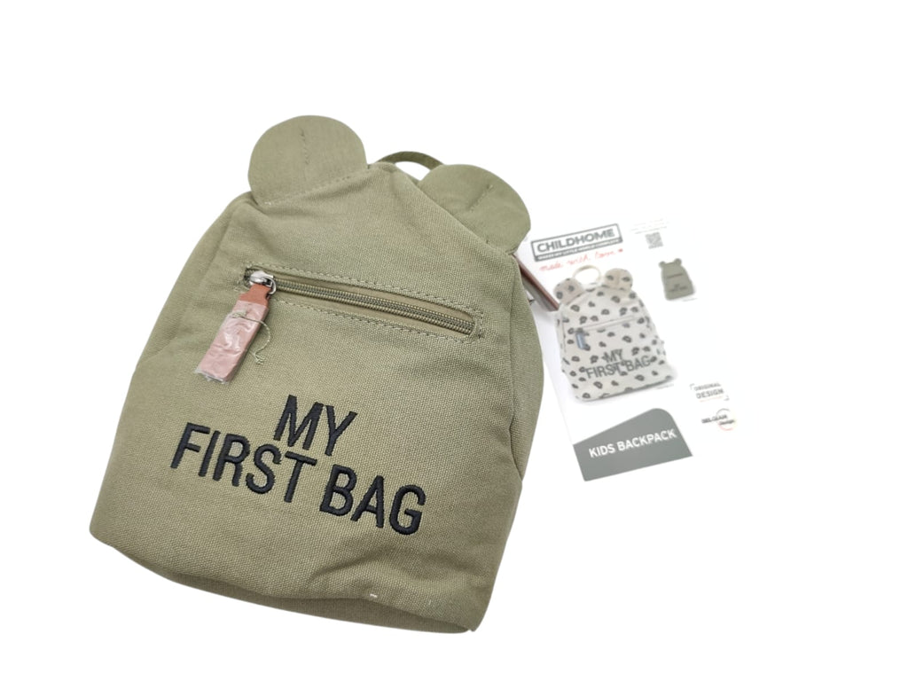 CHILDHOME Kinderrucksack Vorschule 2 Fächer grün