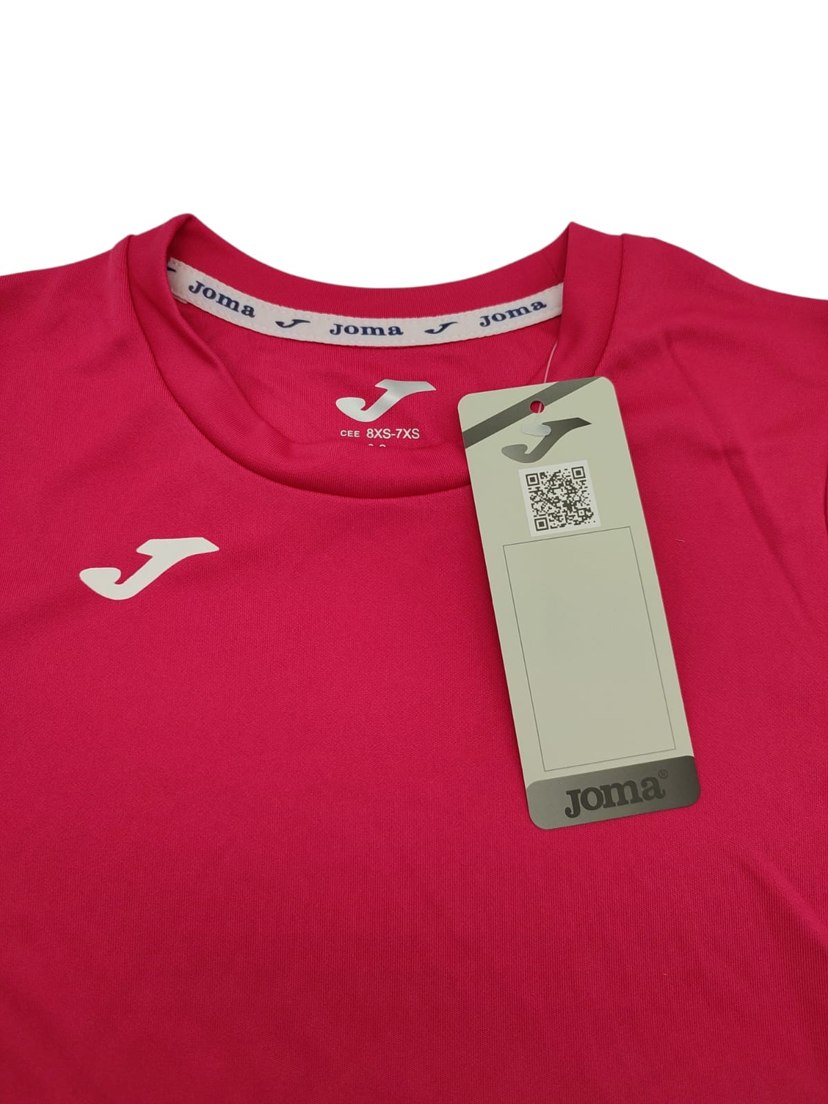 Joma Men's Short Sleeve Sports T-Shirt Fuchsia 8XS/7XS