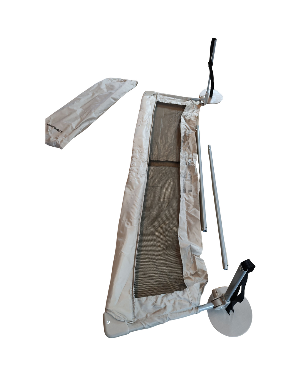 Foppapedretti Hoplà Bettgitter Kinder klappbar 150 x 43 cm Sandfarben