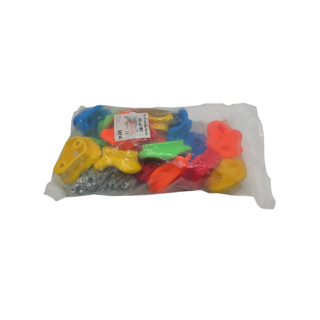 GO!elements Klettergriffe Kinder 15 Stück bunt Outdoor Indoor