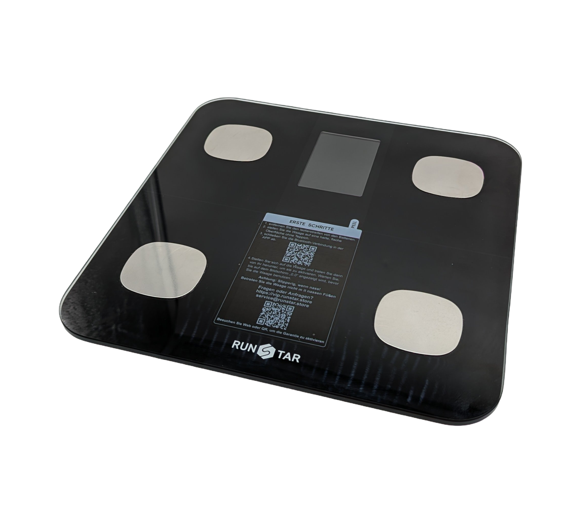 RunSTAR Digitale Körperfettwaage BMI Herzfrequenz 15 Werte