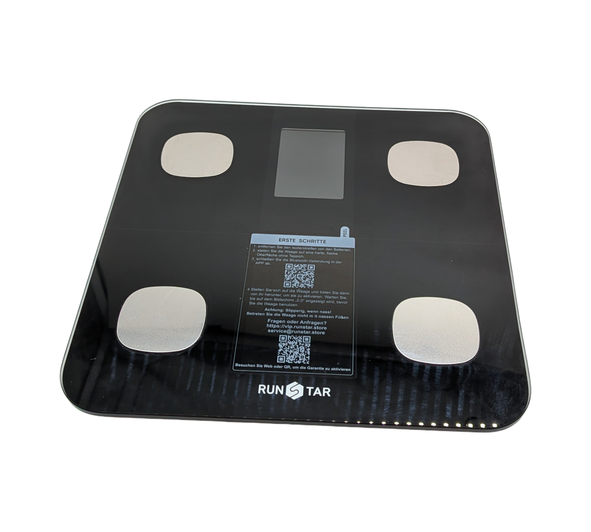 RunSTAR Digitale Körperfettwaage BMI Herzfrequenz 15 Werte