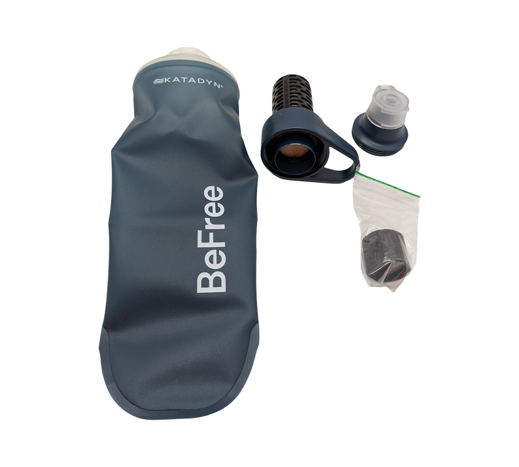 Katadyn BeFree Wasserfilter 0,5 l Schieferblau Aktivkohle