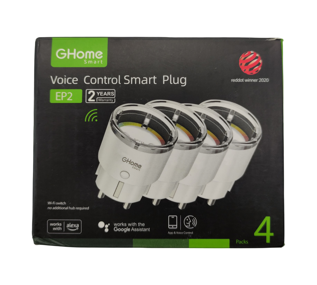 GHome Smart WLAN Steckdose 4er Pack Stromverbrauch messen