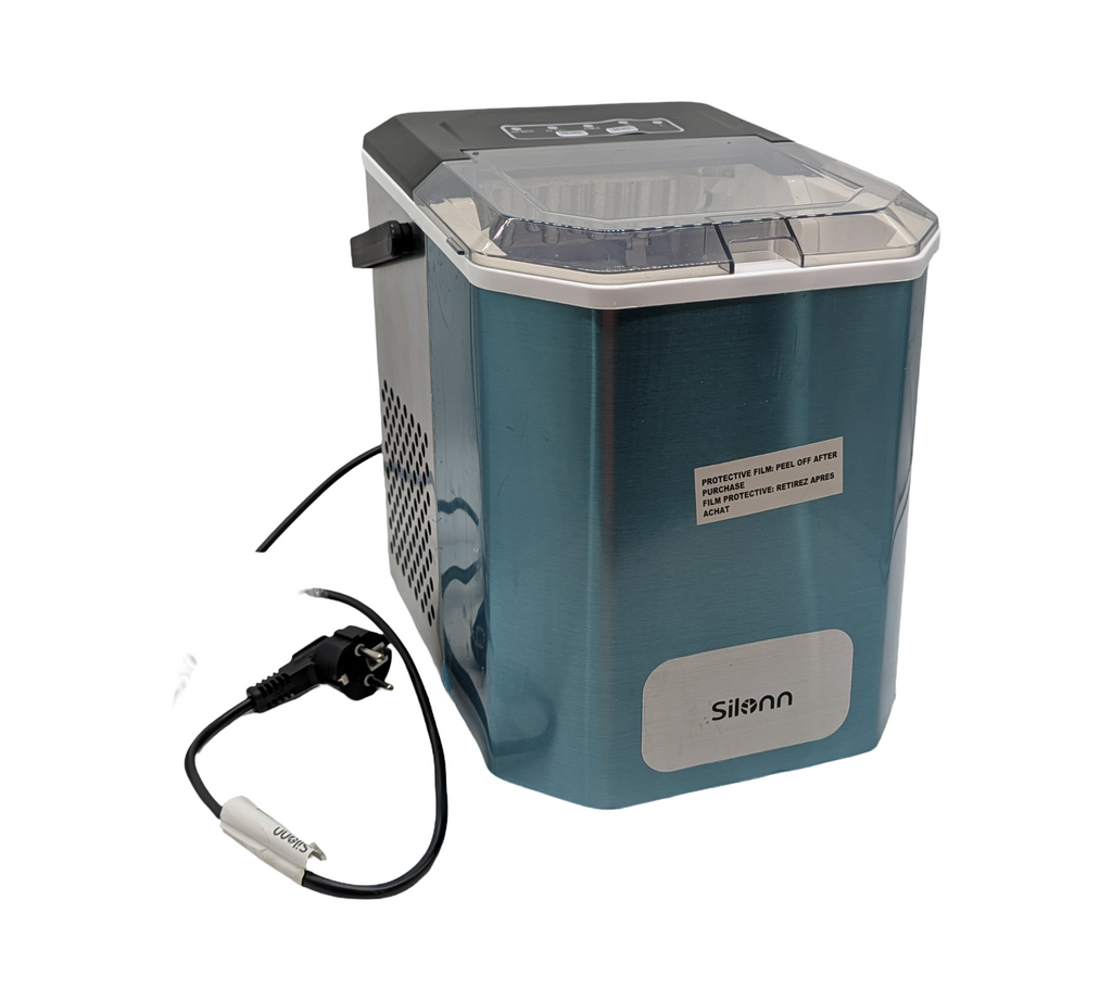 Silonn Eiswürfelmaschine 12kg/Tag selbstreinigend kompakt tragbar