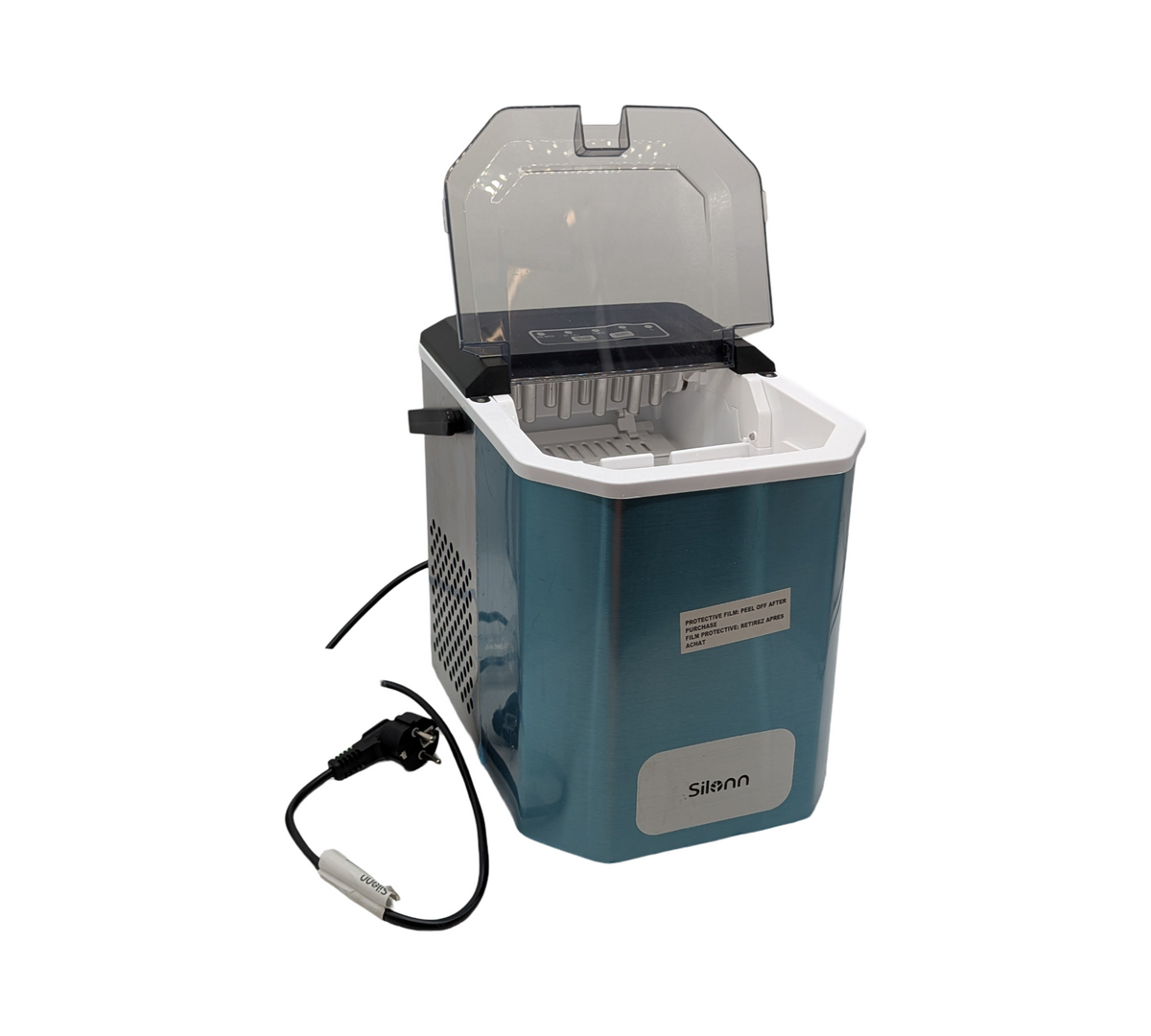 Silonn Eiswürfelmaschine 12kg/Tag selbstreinigend kompakt tragbar