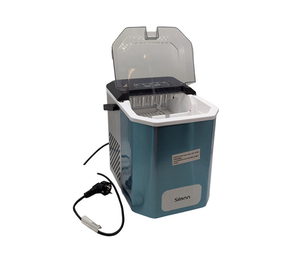 Silonn Eiswürfelmaschine 12kg/Tag selbstreinigend kompakt tragbar