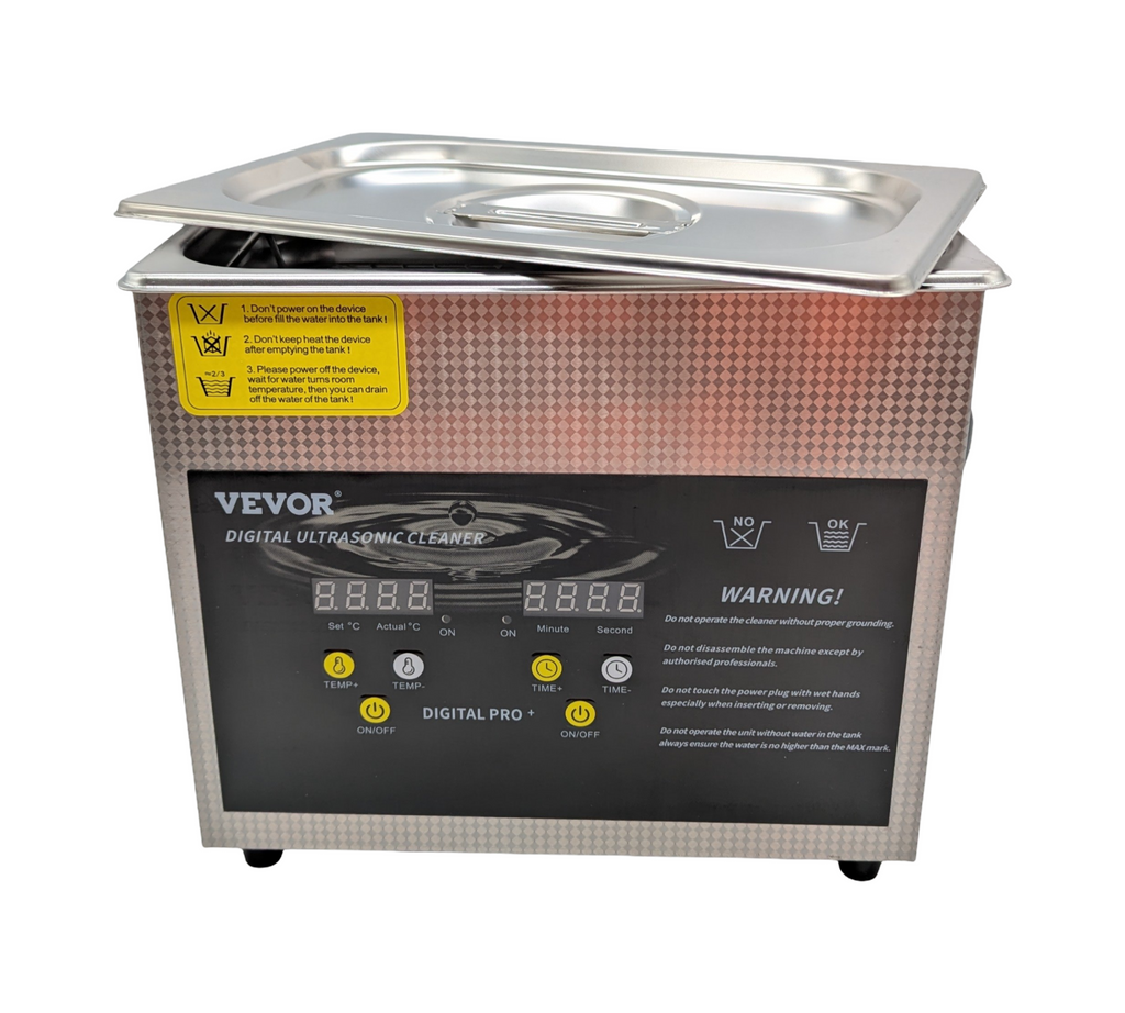 VEVOR Ultraschallreiniger 3L 120W mit 200W Heizfunktion Edelstahlgerät