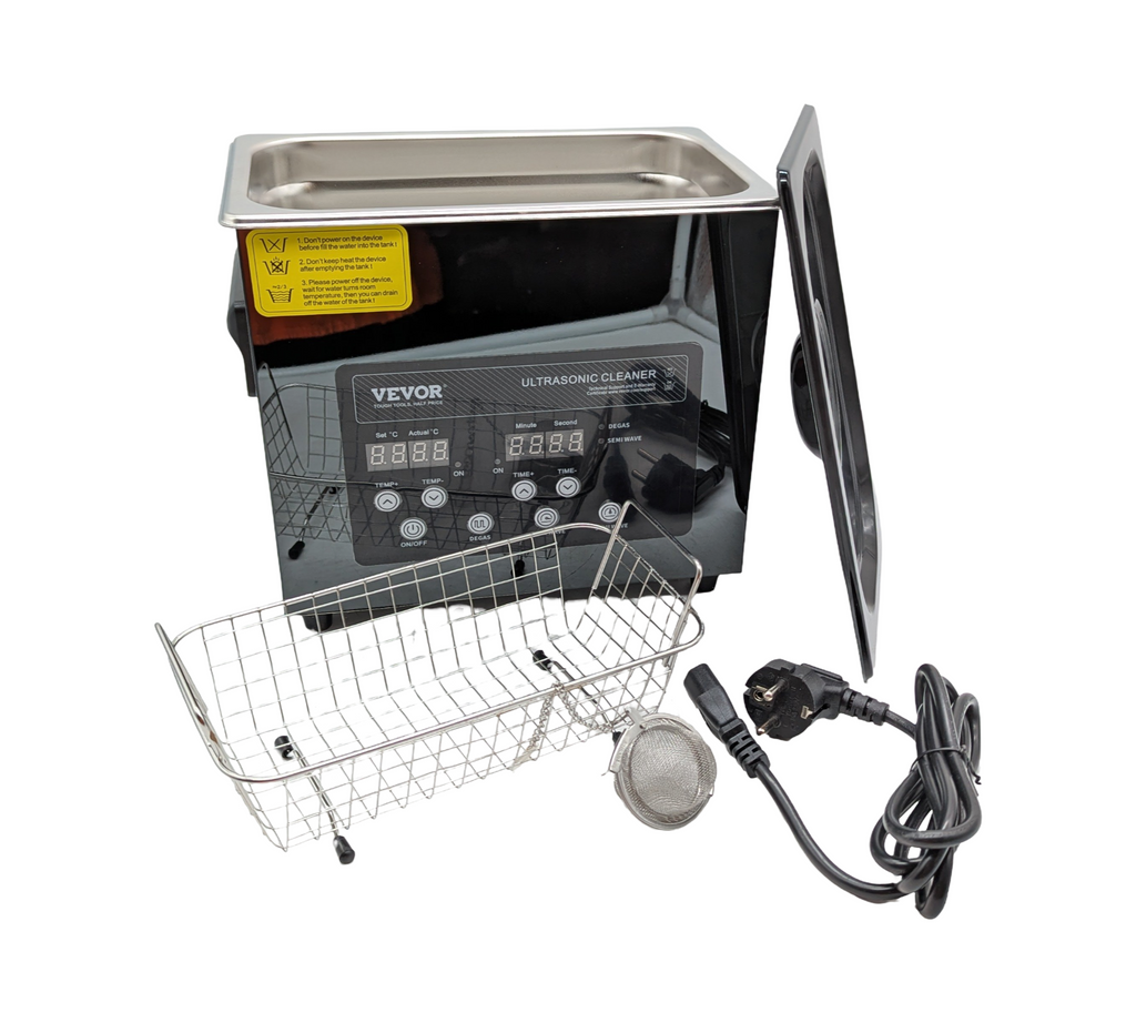VEVOR Ultraschallreiniger 3L 120W mit 200W Heizfunktion Edelstahlgerät