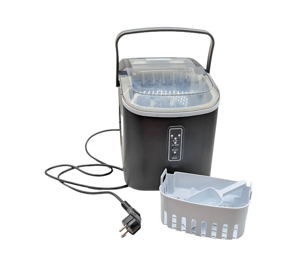 EUHOMY Eiswürfelmaschine kompakt 12 kg/Tag Selbstreinigung tragbar 9 Würfel 