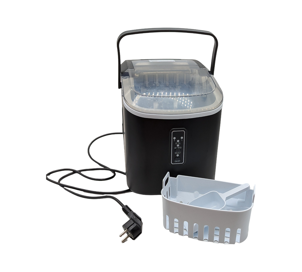 EUHOMY Eiswürfelmaschine kompakt 12 kg/Tag Selbstreinigung tragbar 9 Würfel 