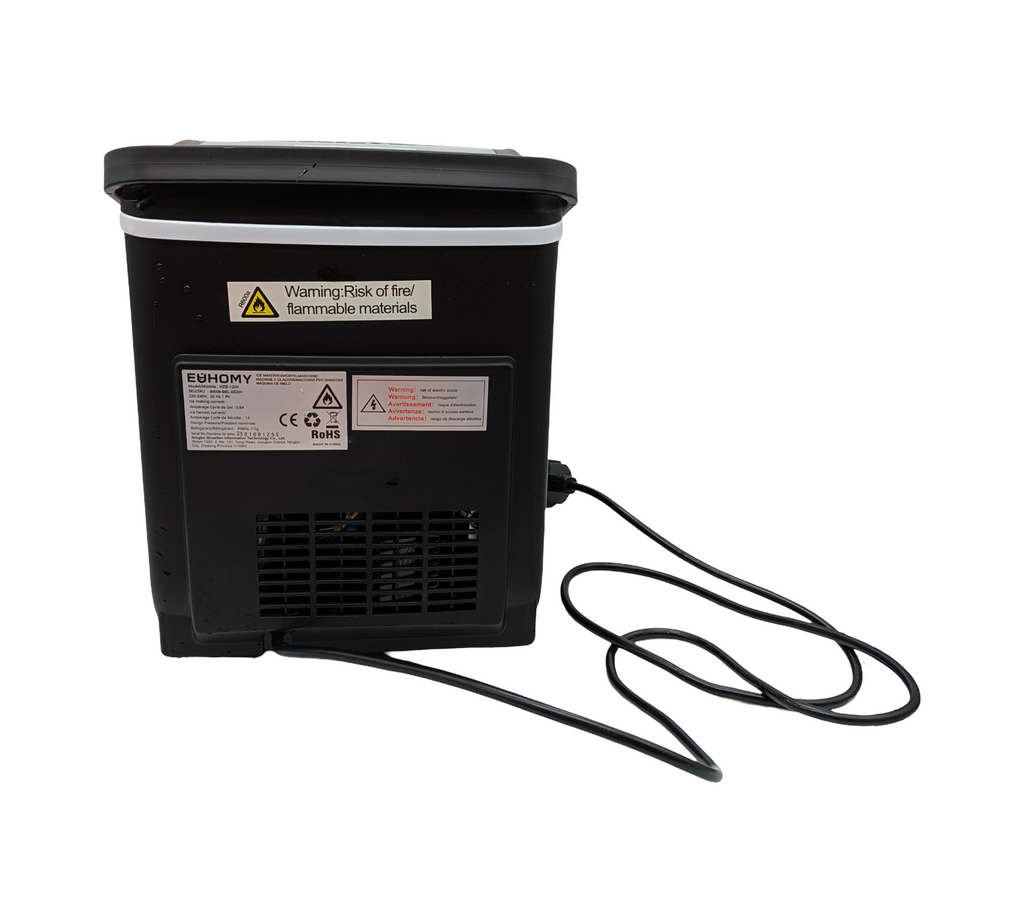 EUHOMY Eiswürfelmaschine kompakt 12 kg/Tag Selbstreinigung tragbar 9 Würfel 