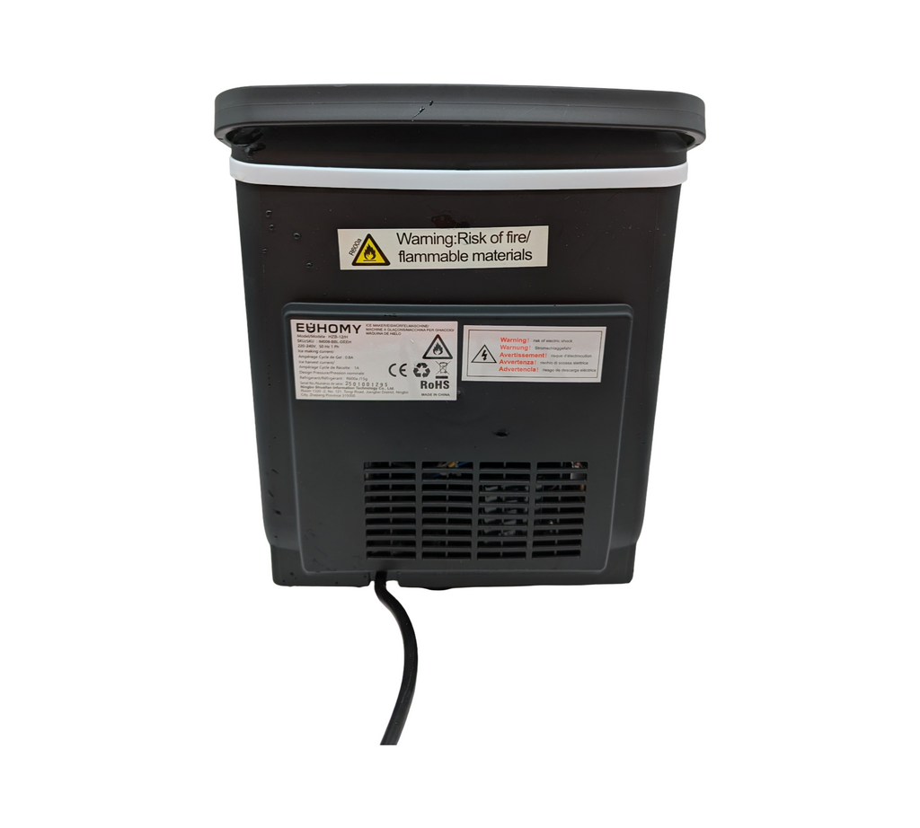 EUHOMY Eiswürfelmaschine kompakt 12 kg/Tag Selbstreinigung tragbar 9 Würfel 