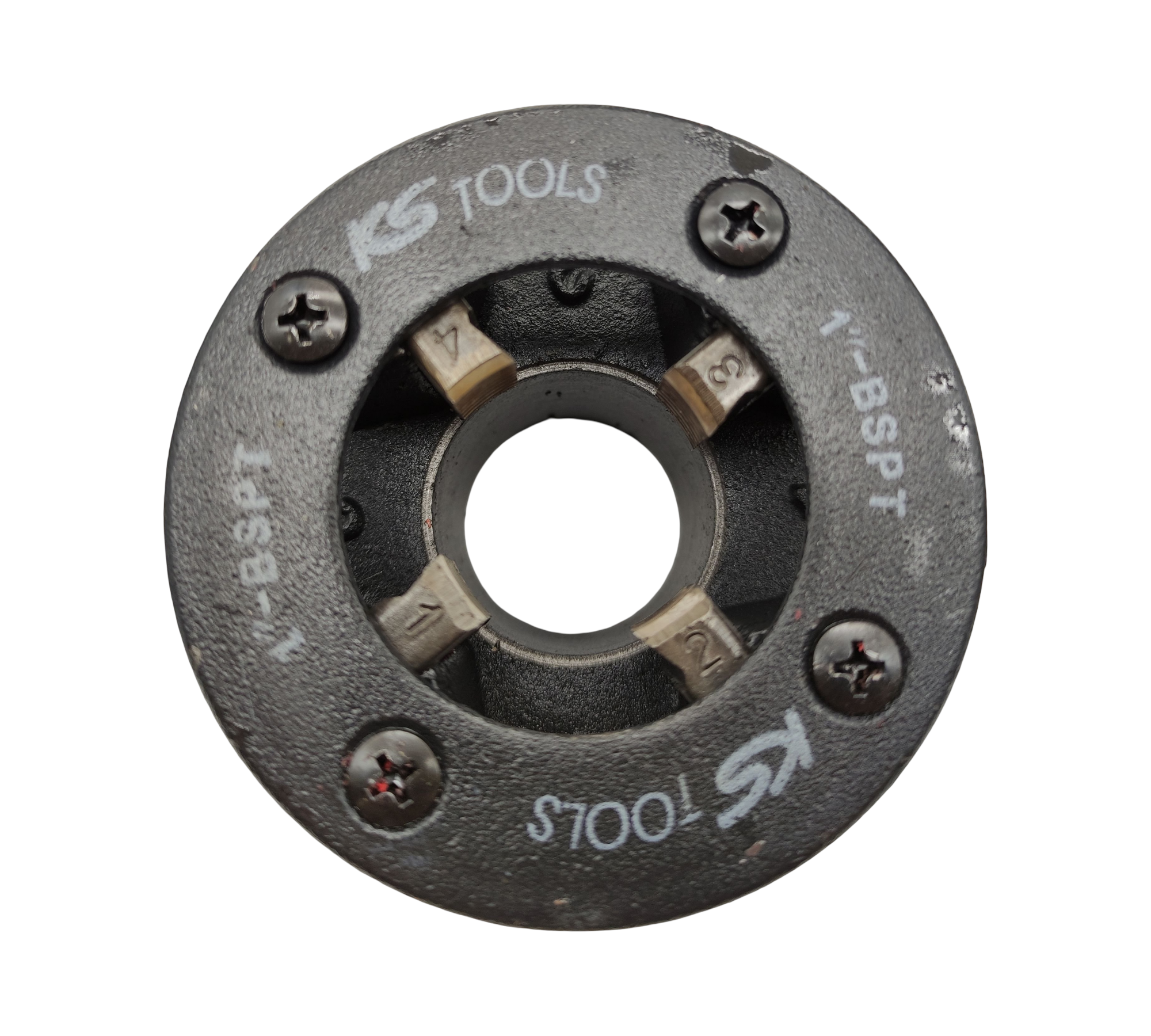 KS TOOLS 903.3300 Handgewindeschneidsatz BSPT 3/8-1-11/4