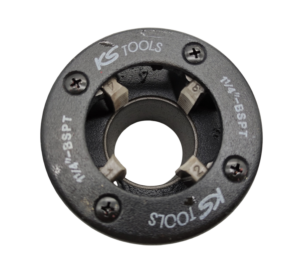 KS TOOLS 903.3300 Handgewindeschneidsatz BSPT 3/8-1-11/4