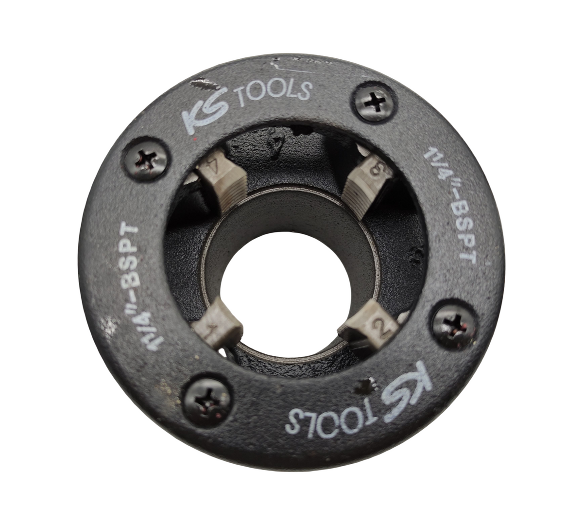KS TOOLS 903.3300 Handgewindeschneidsatz BSPT 3/8-1-11/4