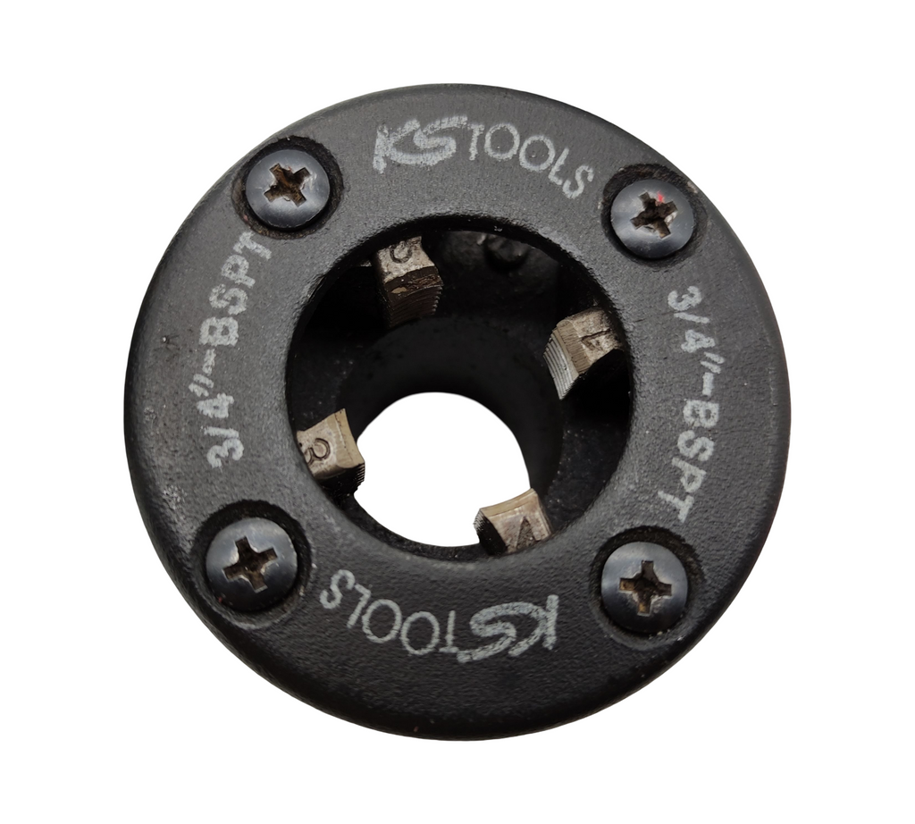 KS TOOLS 903.3300 Handgewindeschneidsatz BSPT 3/8-1-11/4