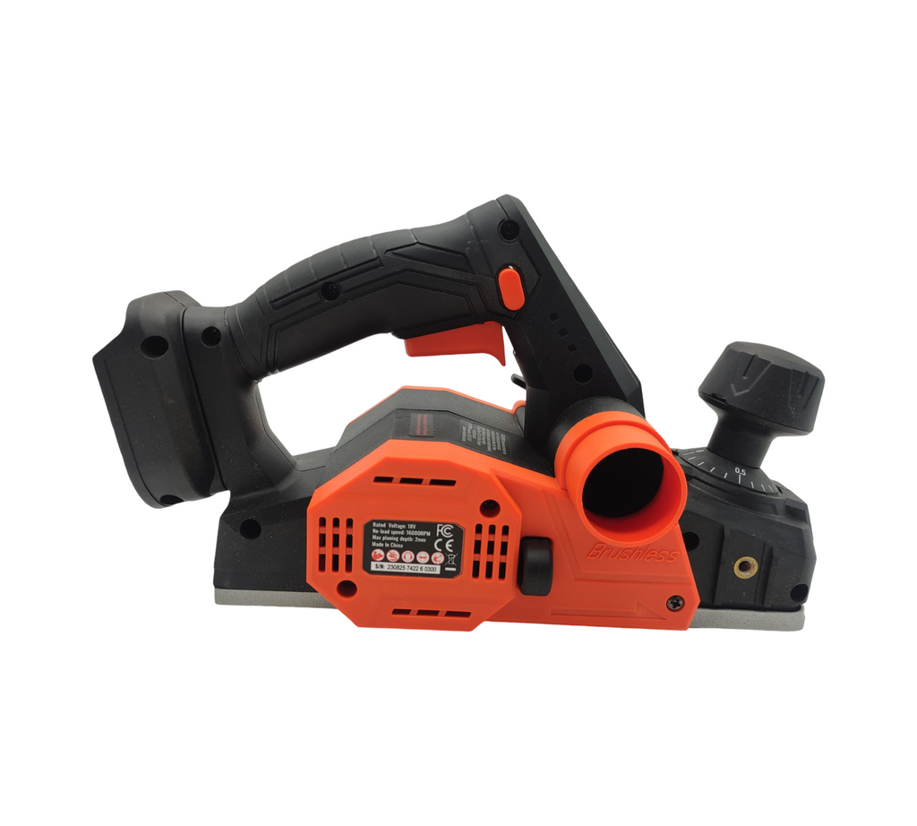 VEVOR Akku-Hobel 20V 82mm 2mm 16500 U/min mit HSS-Klingen