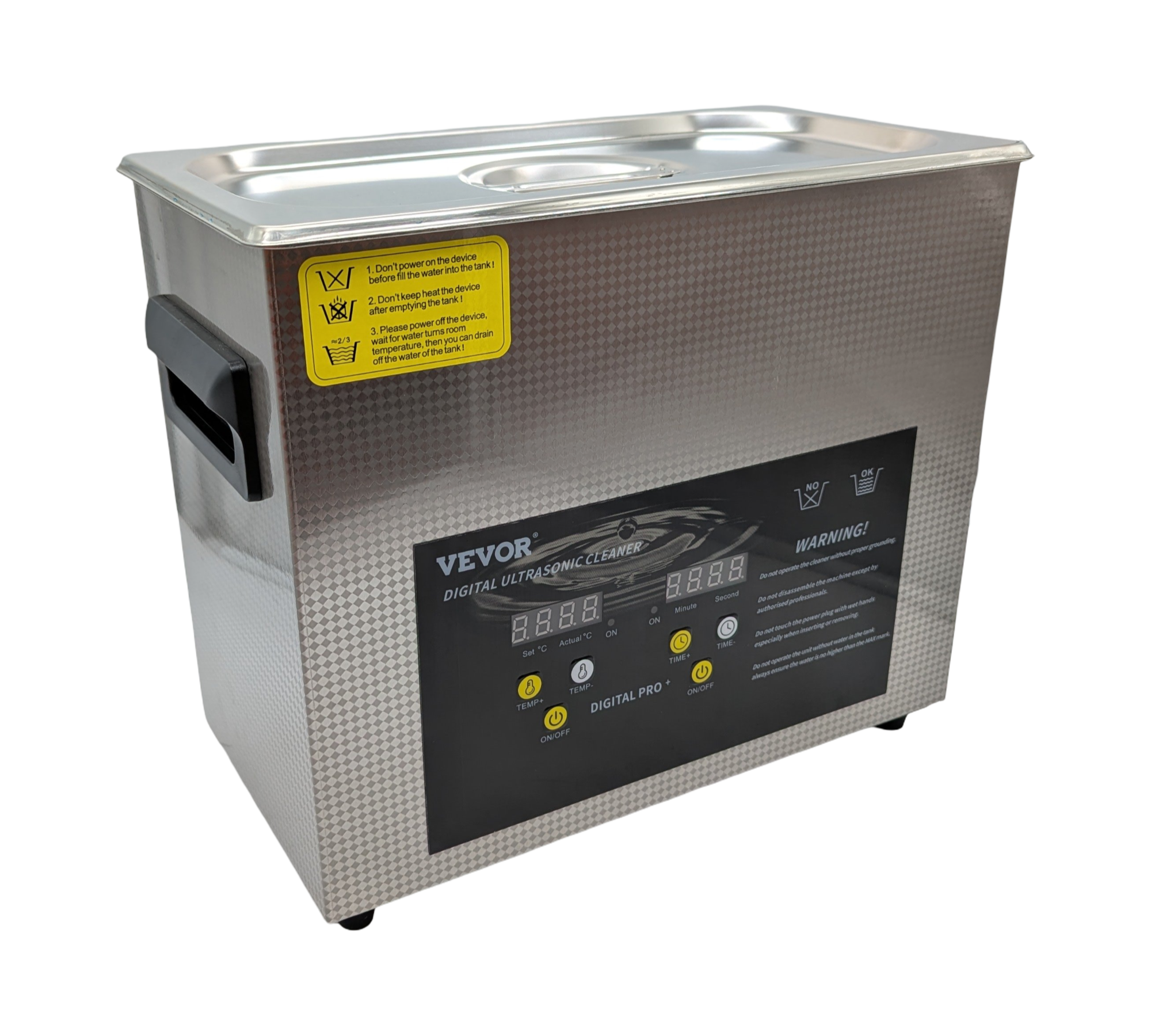 VEVOR Ultraschallreiniger 6L 200W Heizung 180W Ultraschall digital