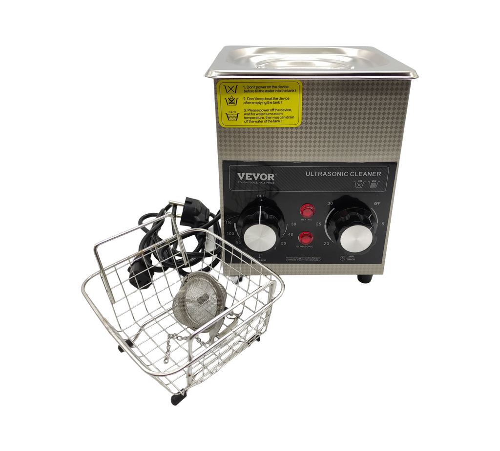 VEVOR Ultraschallreiniger 2L digital mit Heizfunktion Timer Korb 60W