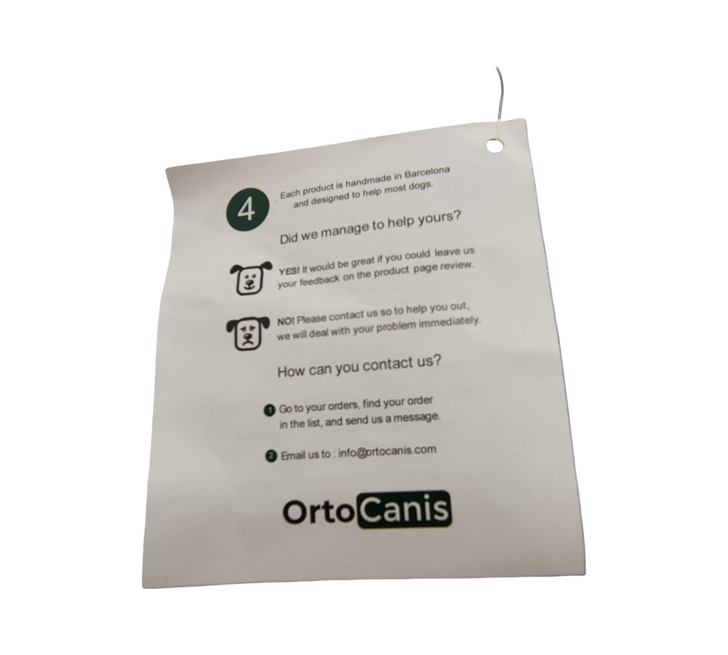 Ortocanis Knie-Orthese Hund links Neopren Aluminium Größe L