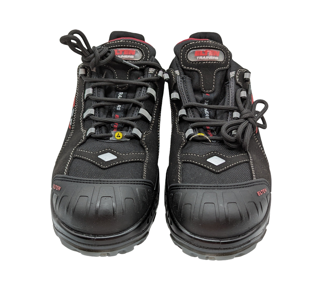 ELTEN SENEX Pro Sicherheitsschuhe ESD S3 Schwarz Rot durchtrittsicher Zehenkappe Größe 45