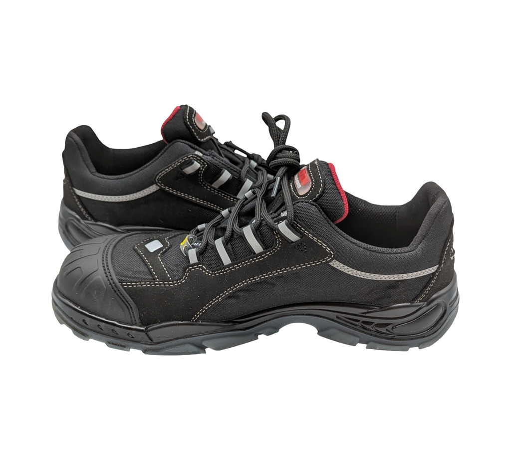 ELTEN SENEX Pro Sicherheitsschuhe ESD S3 Schwarz Rot durchtrittsicher Zehenkappe Größe 45